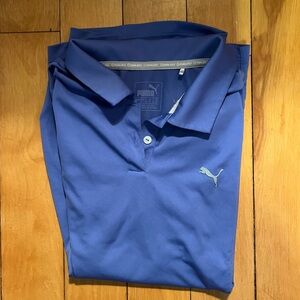 Purple Blue Puma women’s golf polo